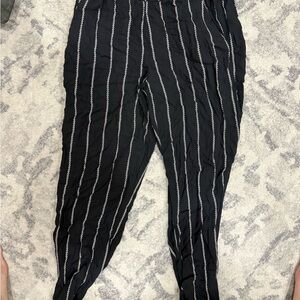 Black Striped Men's Pants